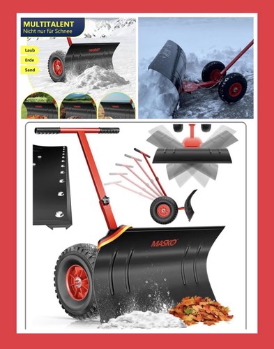Masko schneeschieber mit - masko,